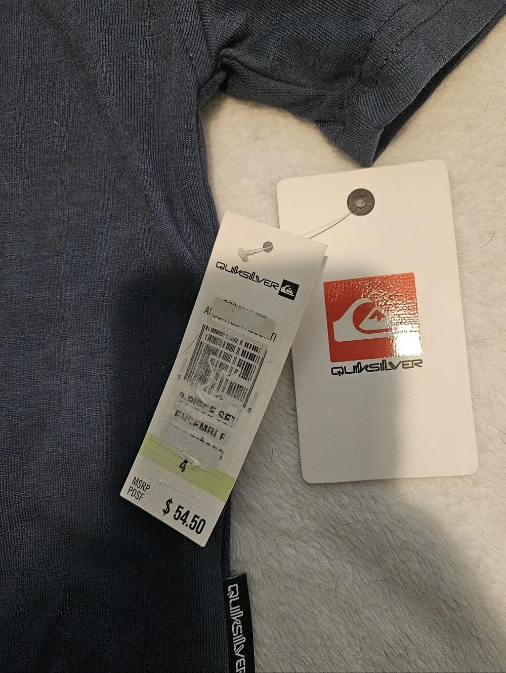 NWT Quiksilver Navy Shark Kids Set Size 4
